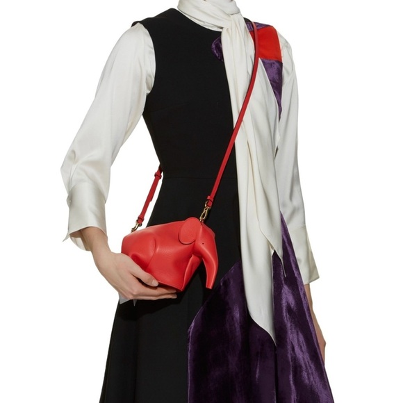 LOEWE Punk Elephant Mini Leather Bag - Picture 2 of 6